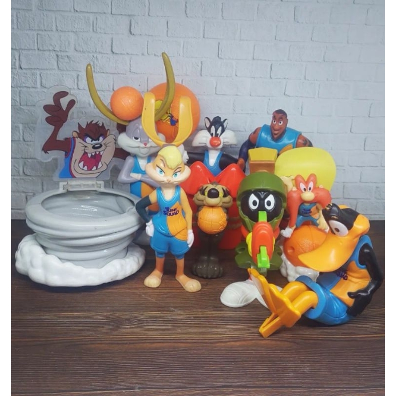 Jual Set 9pcs Space Jam Figure Mainan Happy Meal Mcd Taz Bugs Bunny