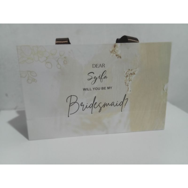 Jual Paper Bag Cetak Paper Bag Bridesmaid Tas Kertas Cetak Shopee