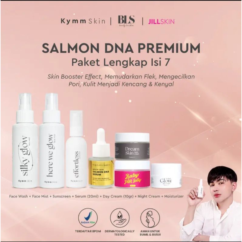 Jual Kymm Skin Paket Lengkap Salmon Dna Premium Whitening Pcs