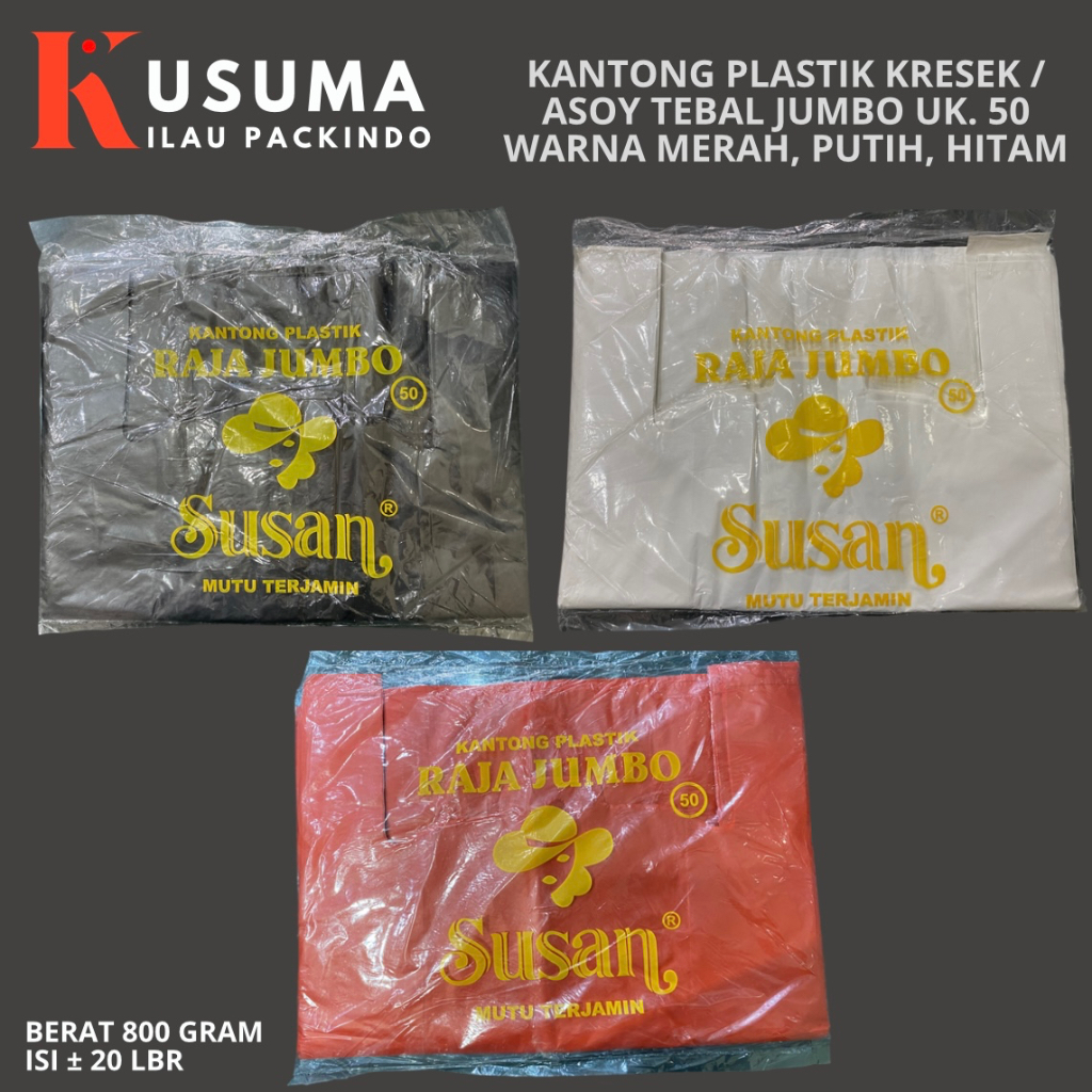 Jual Kantong Plastik Kresek Asoy Super Jumbo Hd Tebal Ukuran Warna