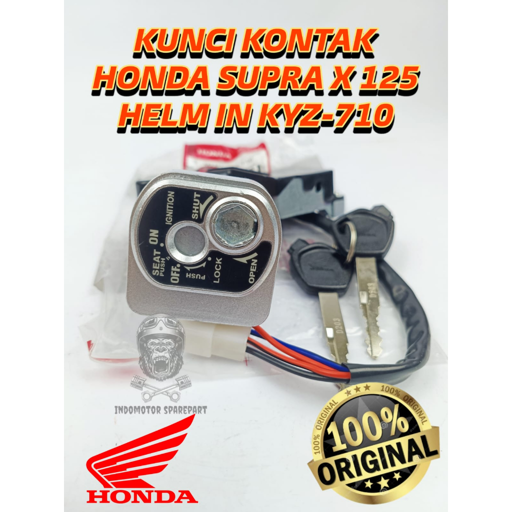 Jual KUNCI KONTAK ORIGINAL KEY SET ASSY SUPRA X 125 HELM IN HIGH