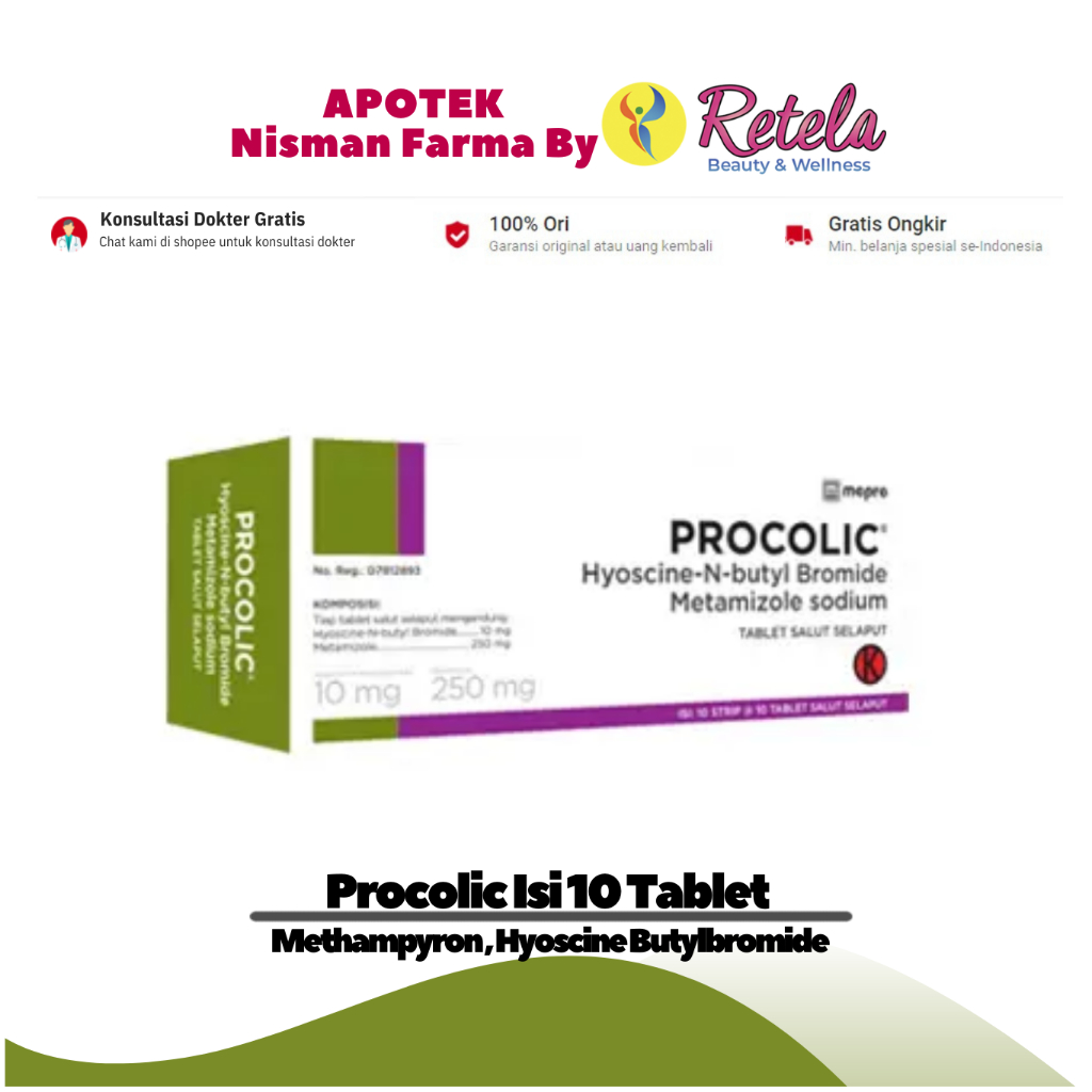 Jual Procolic Strip Isi Tablet Methampyron Mg Hyoscine