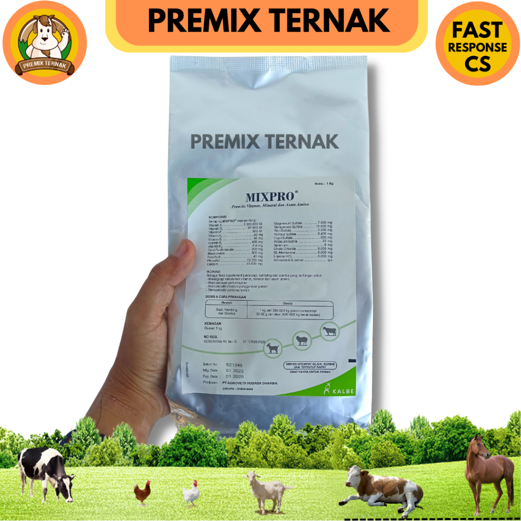 Jual MIXPRO PREMIX SAPI 1 KG Mix Pro Suplemen Premix Penggemuk Dan