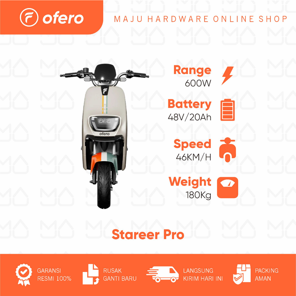 Jual Sepeda Listrik Ofero Stareer Pro E Bike Speed Km Power W