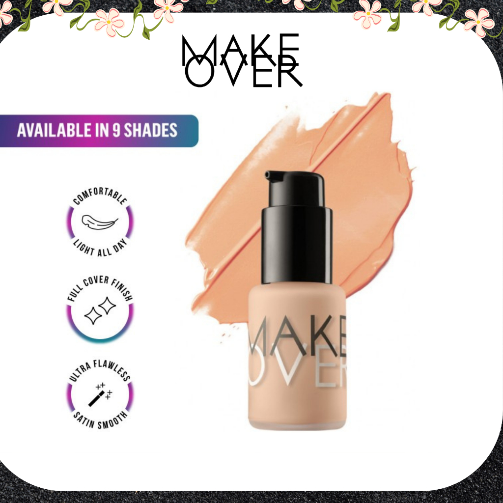 Jual Make Over Ultra Cover Liquid Matte Foundation Ml Shopee Indonesia