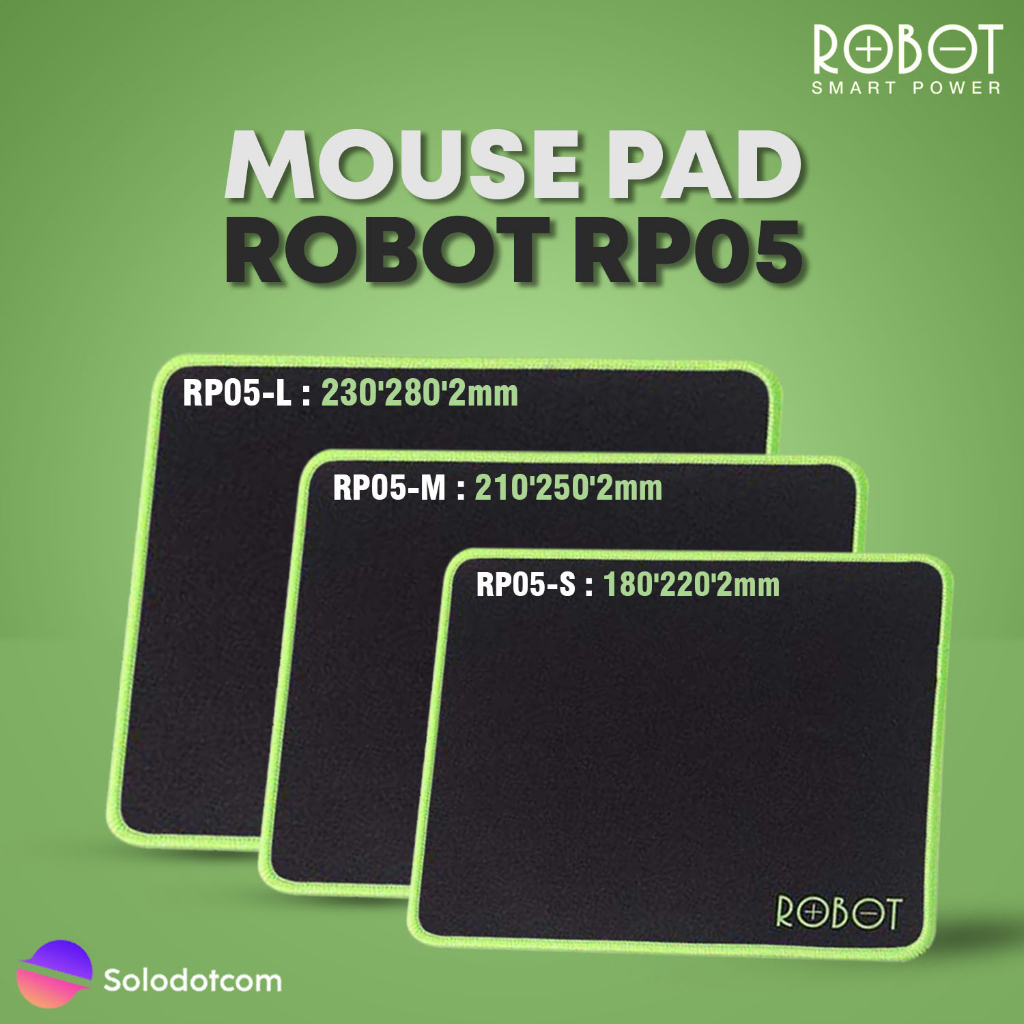 Jual Mouse Pad Gaming Robot RP05 Size S M L Black Shopee Indonesia