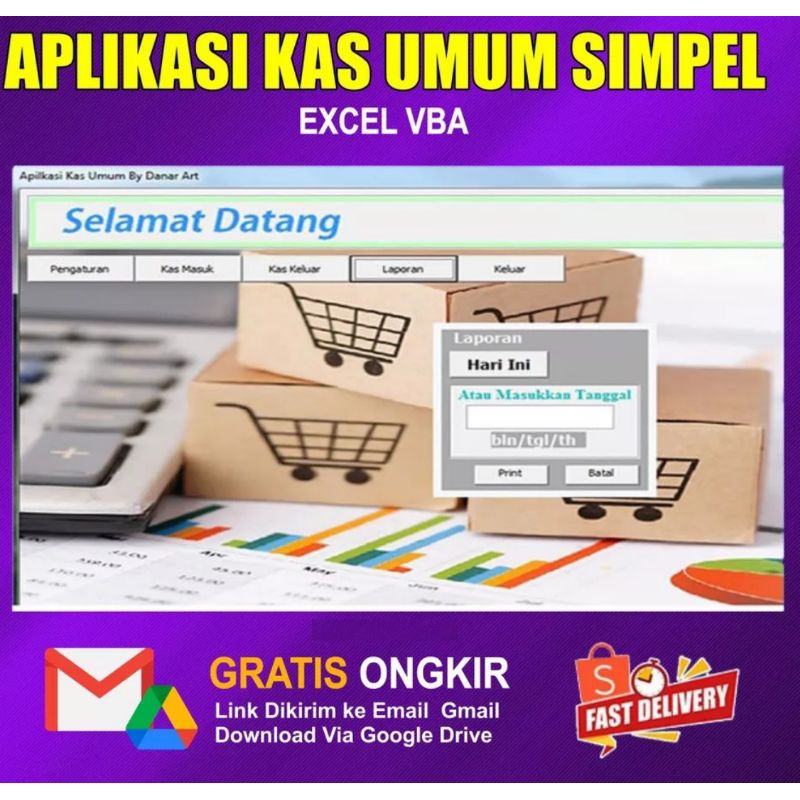 Jual APLIKASI EXCEL KAS UMUM SIMPEL Shopee Indonesia