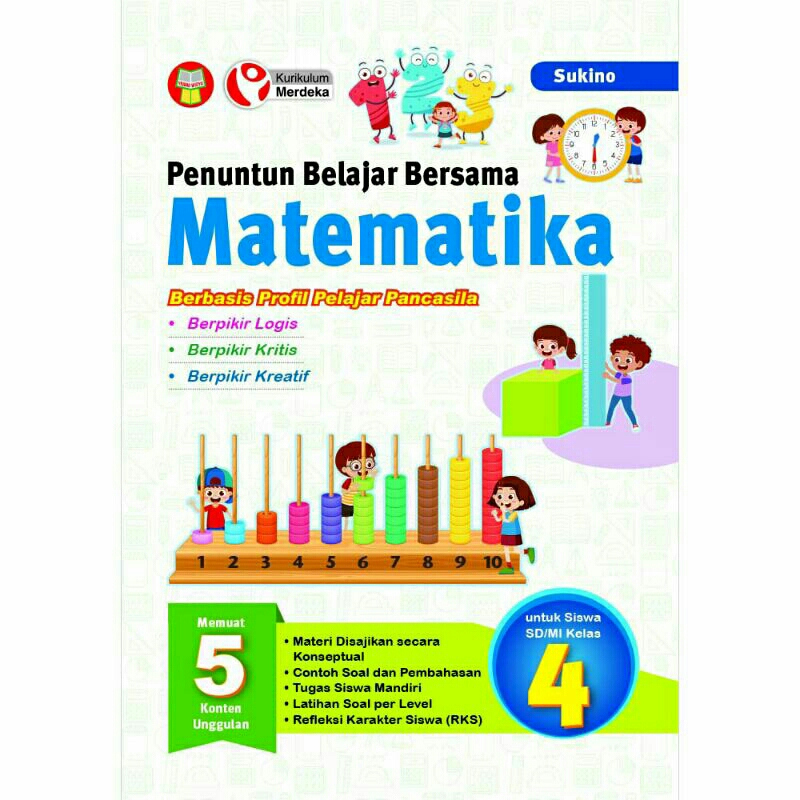 Jual Buku Kurikulum Merdeka Penuntun Belajar Bersama Matematika Untuk