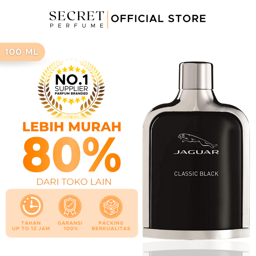 Jual Parfum Jaguar Classic Black 100 Original Singapore EDT Parfum