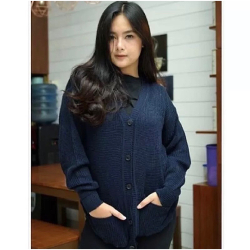 Jual Cardigan Rajut Marissa Kardigan Marissa Salur Outer Crop Wanita