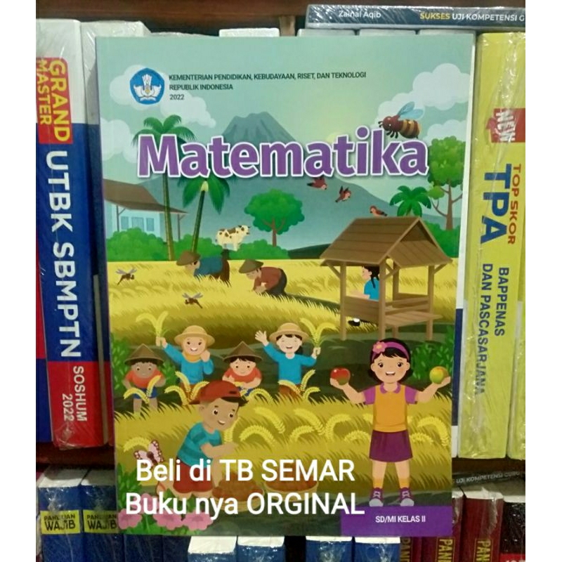 Jual BUKU MATEMATIKA KLS 2 SD MI KURIKULUM MERDEKA PENERBIT DIKNAS