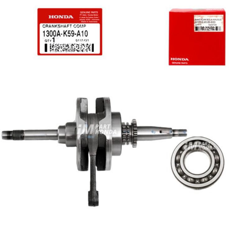 Jual 1300A K59 A10 CRANKSHAFT KRUK AS ASSY STANG SEHER BEARING VARIO