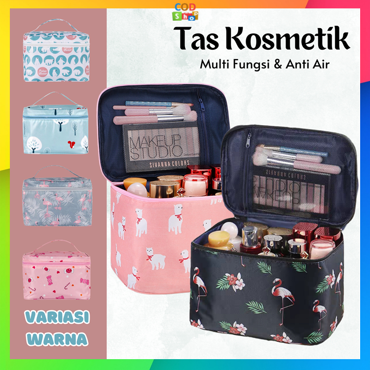 Jual COD T5845 Tas Kosmetik Pouch Make Up Travel Tas Multi Fungsi