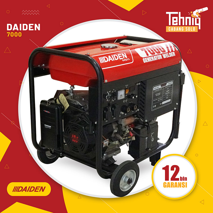 Jual DAIDEN GENERATOR WELDER 7000 Mesin Las Genset Listrik 5000 Watt