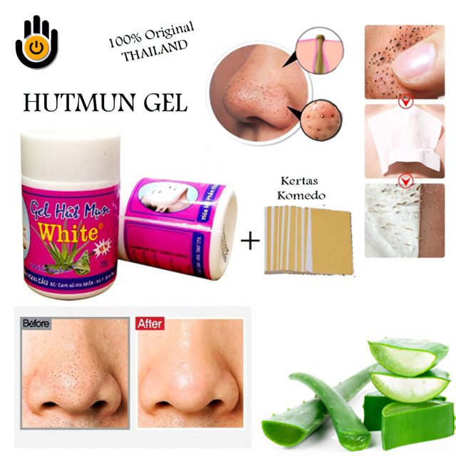 Jual HUT MUN GEL THAILAND Masker Jerawat Komedo Hidung Gel Pengangkat