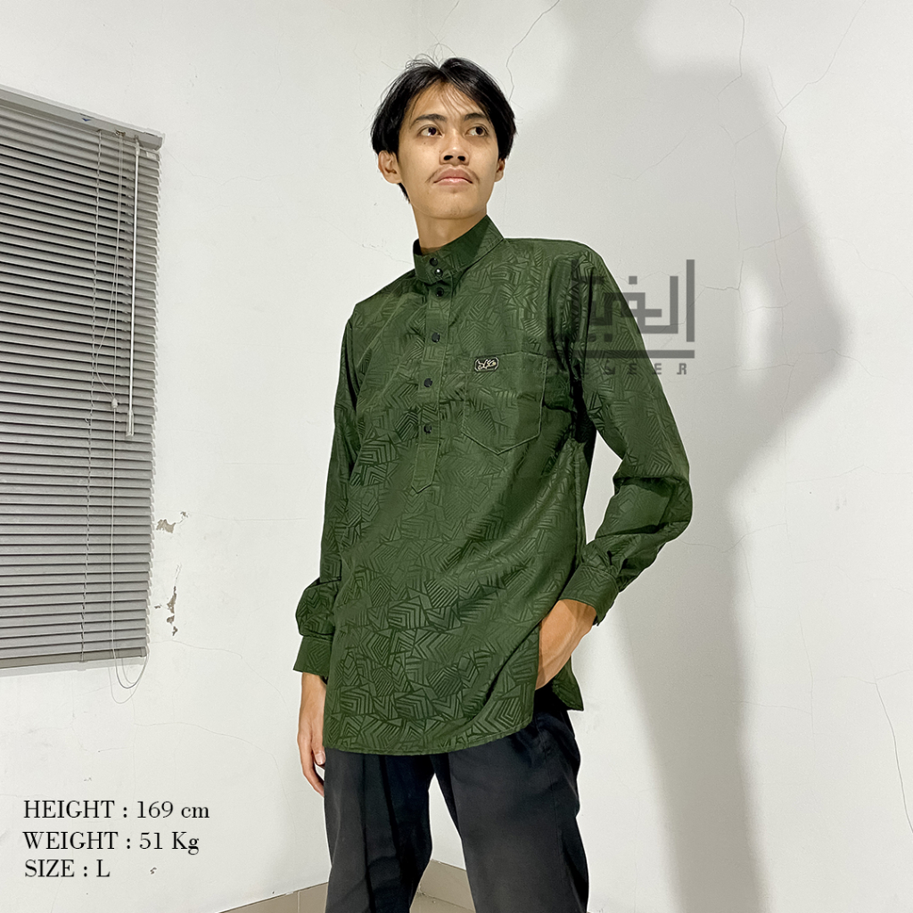 Jual KOKO KURTA EMBOS LENGAN PANJANG KURTA SLIM FIT KURTA BSY EMBOS