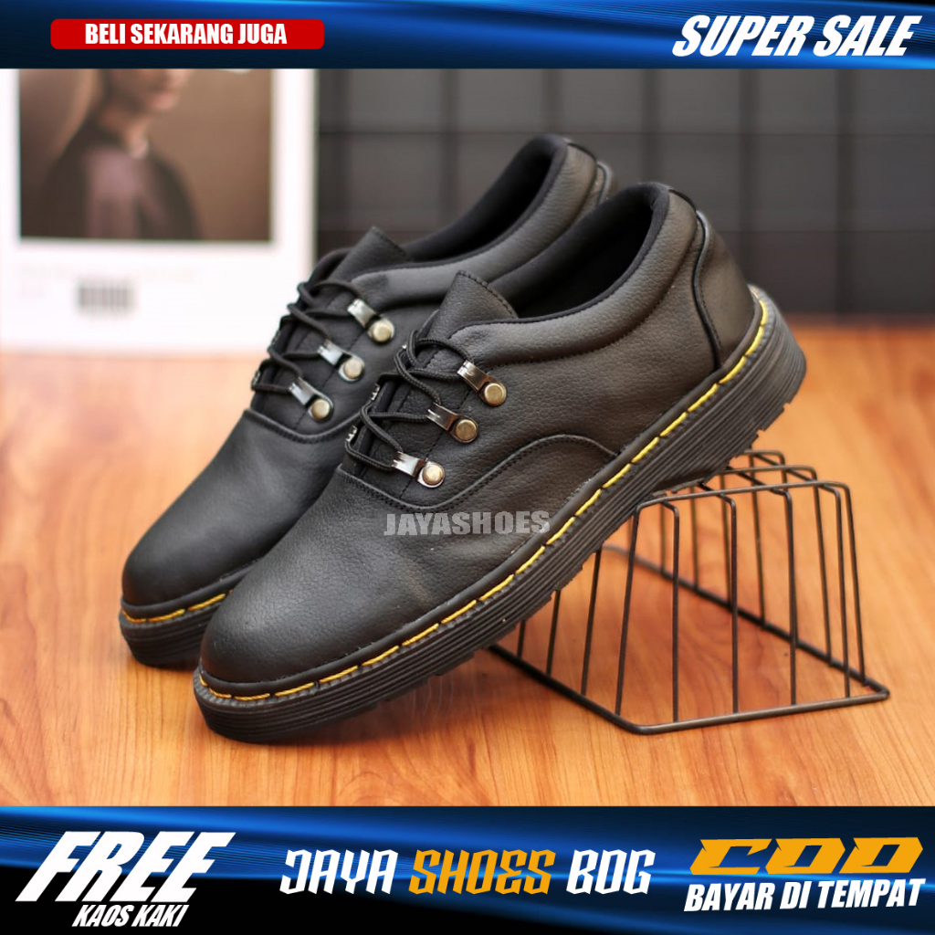 Jual Alves Sepatu Kulit Docmart Low Boots Pria Casual Modern Formal