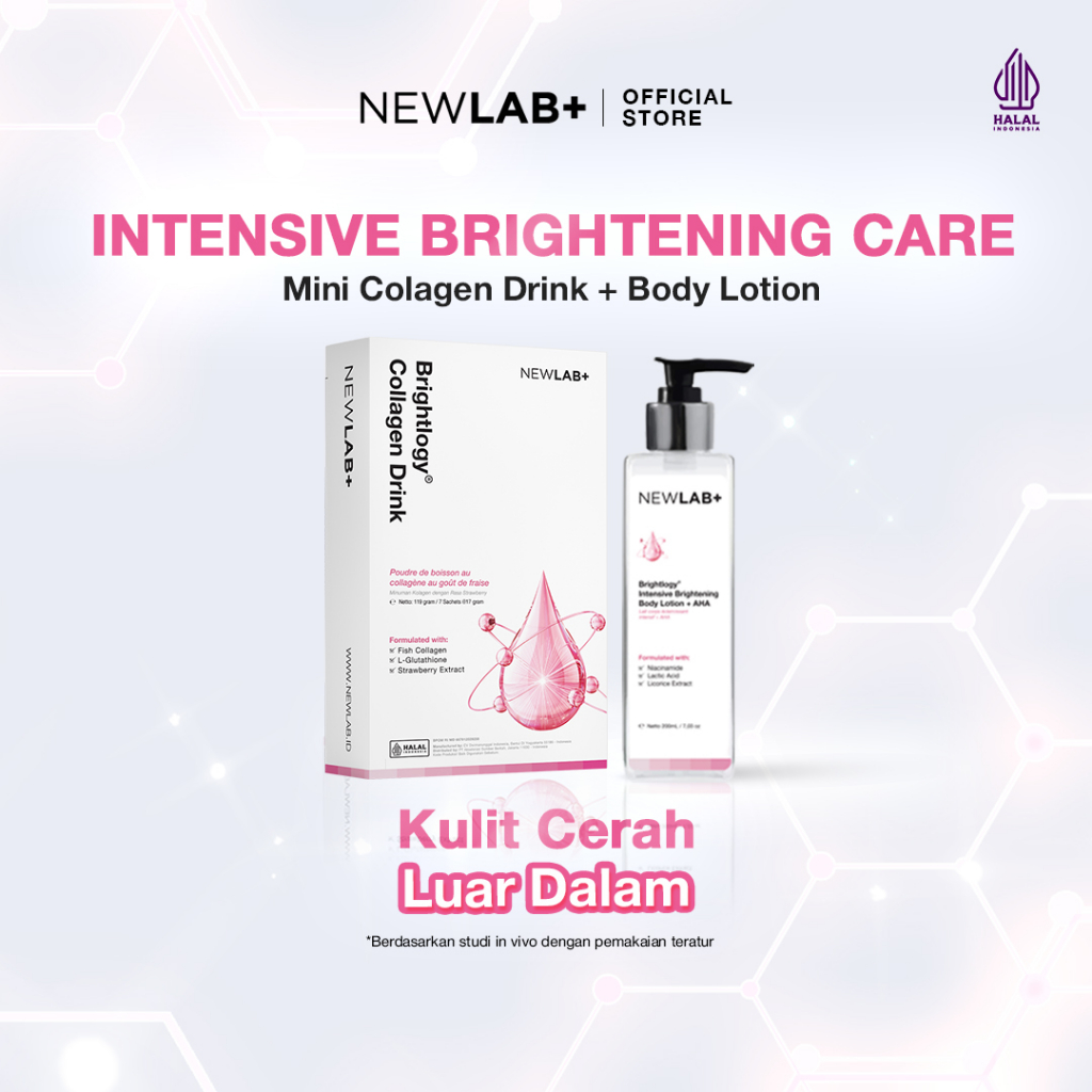 Jual Paket Bundling 2 Intensive Bright Package NEWLAB Mini Collagen