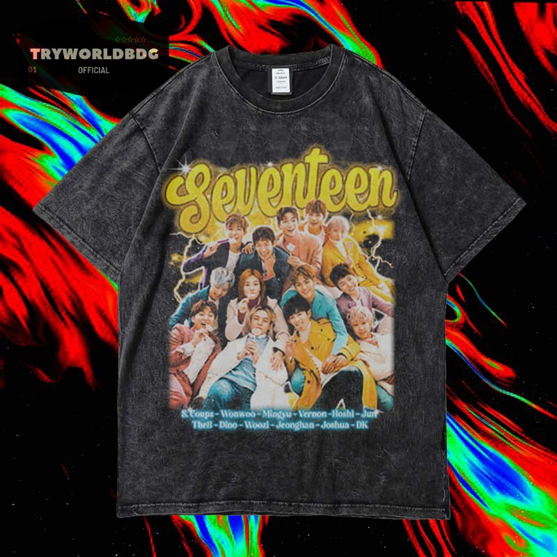 Jual KAOS OVERSIZED KAOS WASHED OVERSIZED T SHIRT KAOS SEVENTEEN