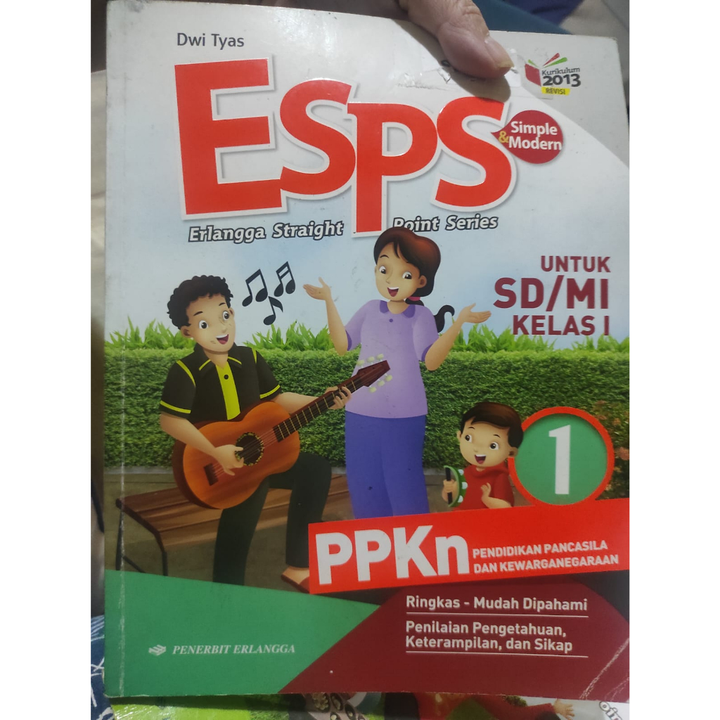 Jual Preloved Buku Pelajaran ESPS Ppkn Kelas 1 SD Buku Bekas