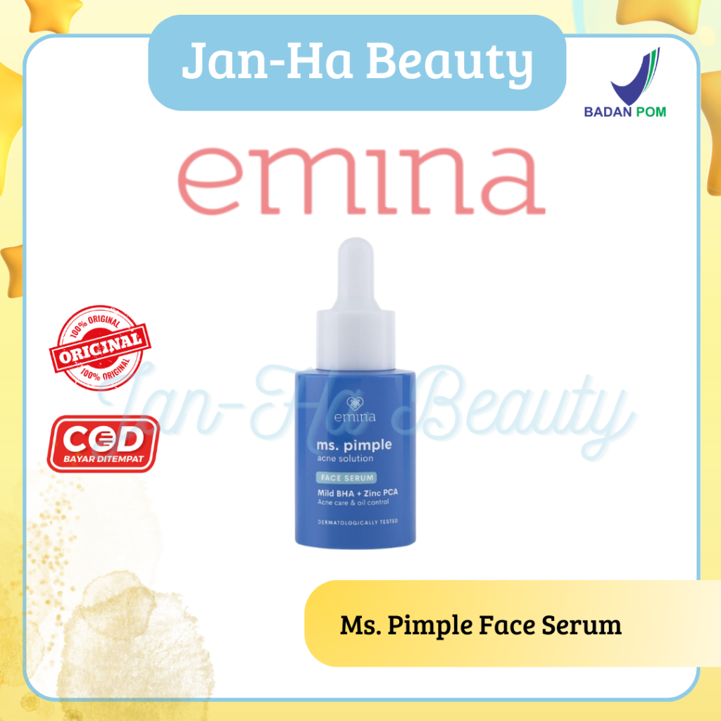 Jual Emina Ms Pimple Acne Solution Face Serum Ml Shopee Indonesia