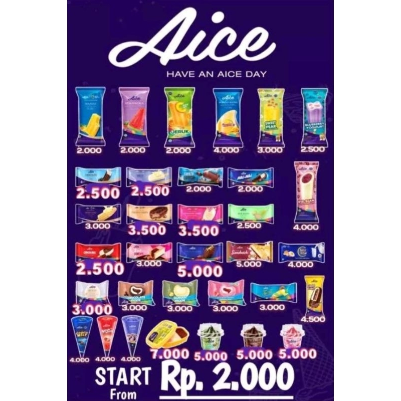 Jual Aice Ice Cream Stick Aneka Rasa Shopee Indonesia