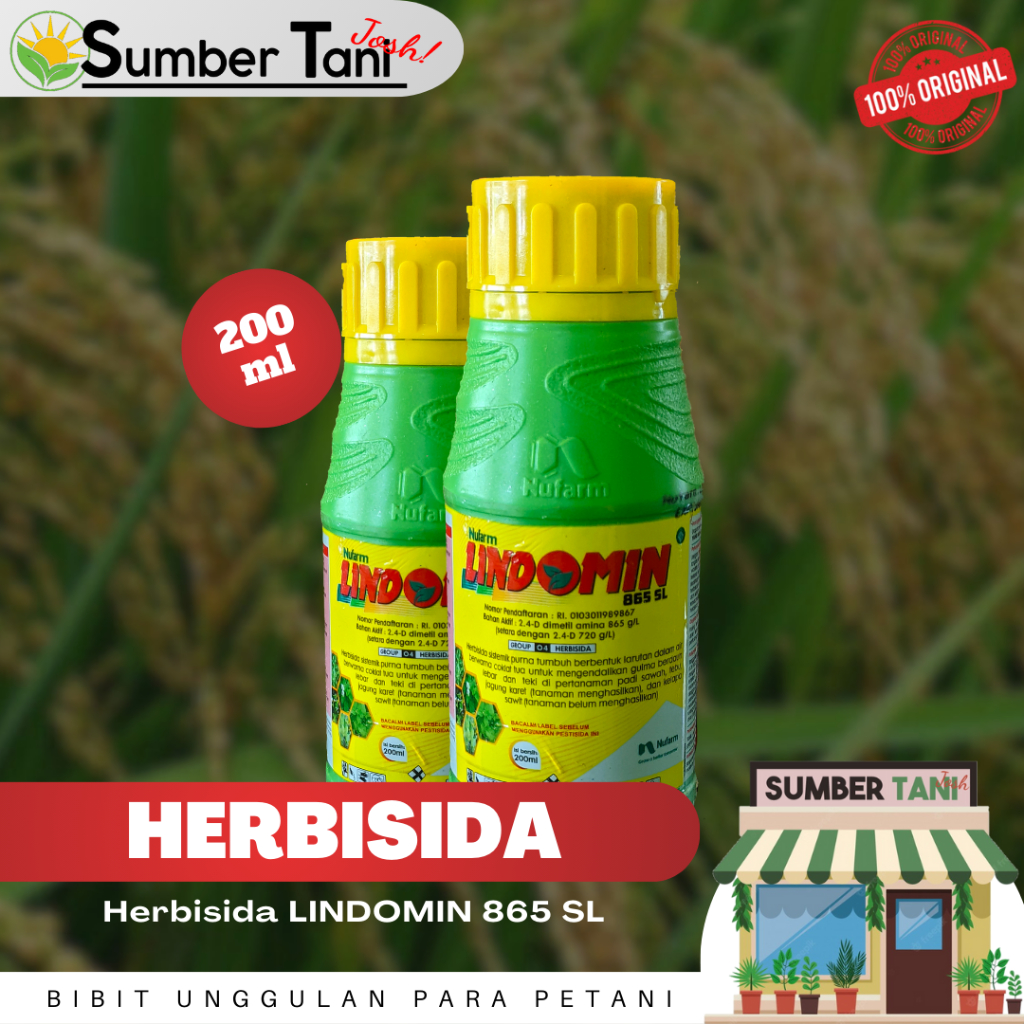 Jual Lindomin 865 SL 200ml Herbisida Insektisida Obat Rumput Shopee