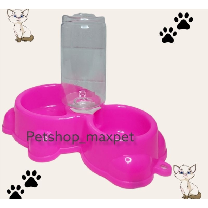 Jual Pet Bowl Double Dobel Tempat Wadah Makan Dan Tempat Minum