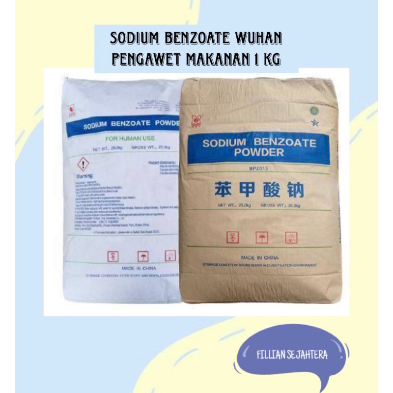 Jual Sodium Benzoat Pengawet Makanan Ex China Repack 1kg Shopee