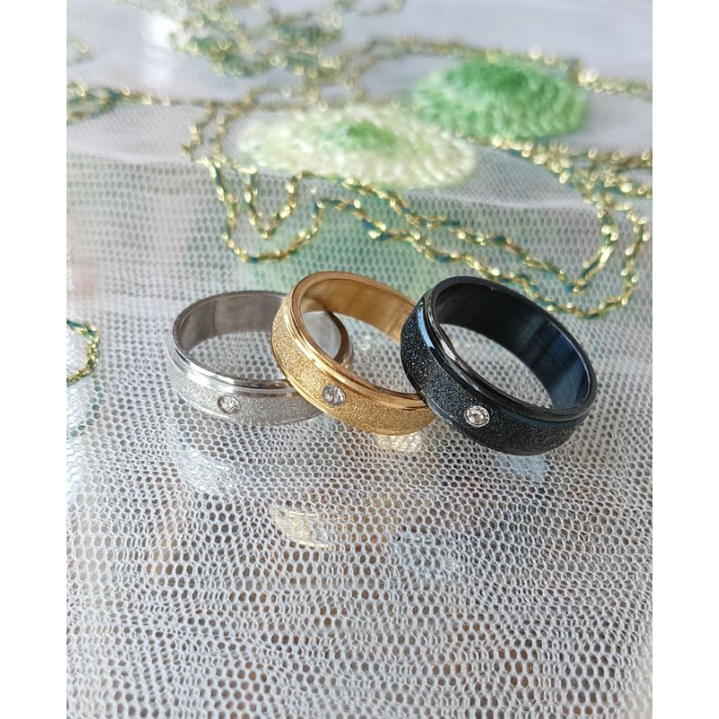 Jual Gratis Ukir Nama Cincin Coupel Titanium Tunangan Kawin Nikah Pria