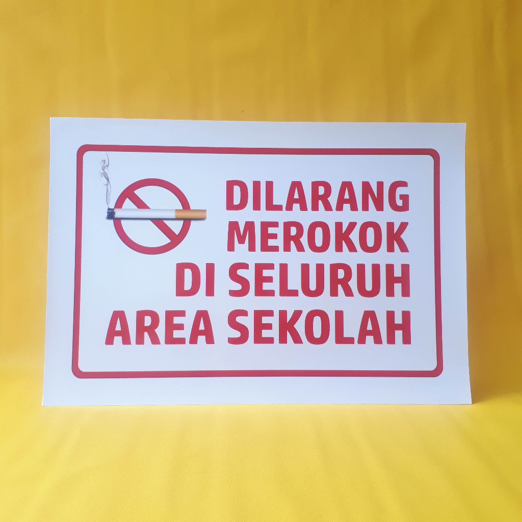 Jual Poster Dilarang Merokok Poster Dilarang Merokok Di Area Sekolah