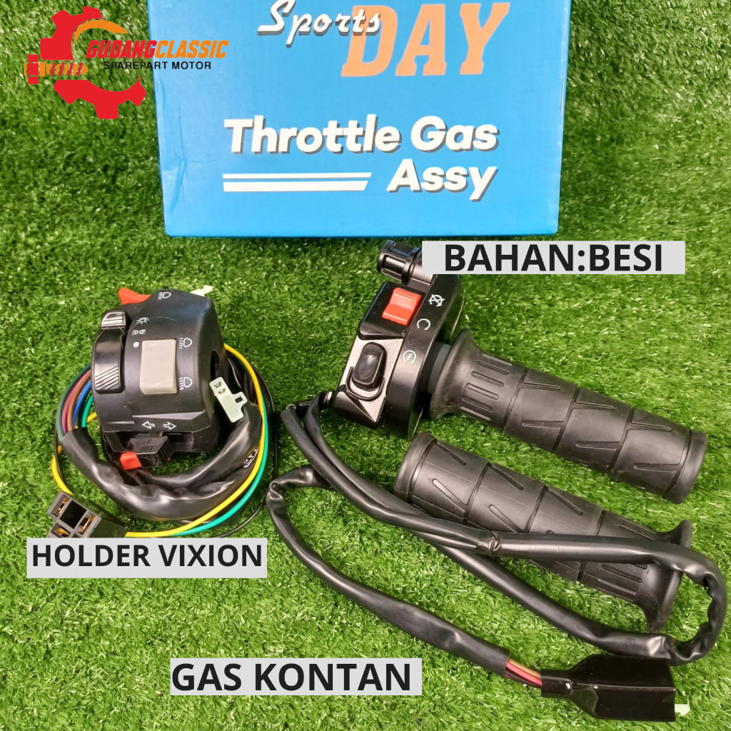 Jual Gas Spontan Kontan KSR SPORTDAY Set Holder Kanan Kiri Vixion Plus