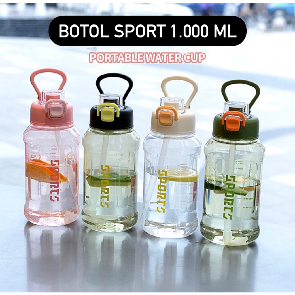 Jual Botol Minum Sport Jumbo 1000 Ml 1 Liter Botol Jumbo VIRAL