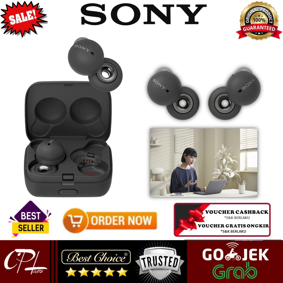 Jual Sony WF L900 LinkBuds True Wireless Open Earbuds Dark Gray