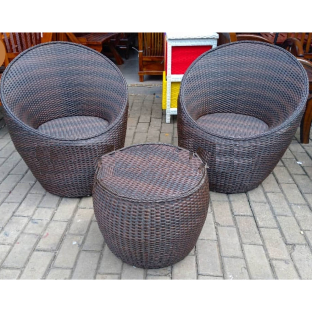 Jual Gratis Ongkir Kursi Teras Gentong Putri Rattan Sintetis By