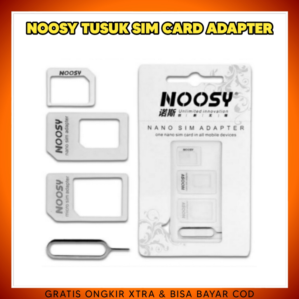 Jual SUAARA NOSSY ADAPTER NANO MICRO STANDART SIM CARD DENGAN