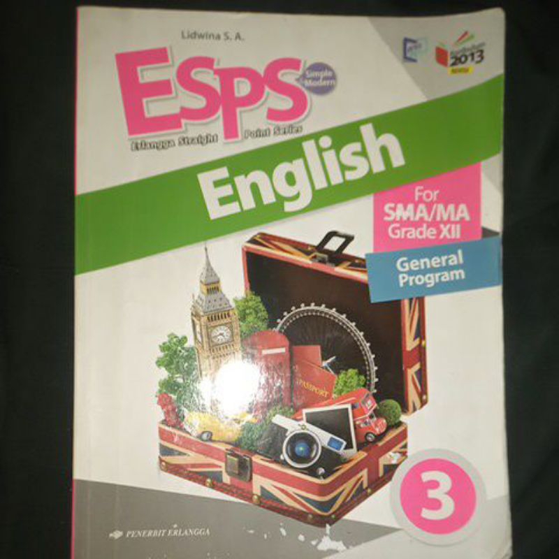 Jual Buku Bekas Bahasa Inggris Esps Kelas Erlangga K Revisi