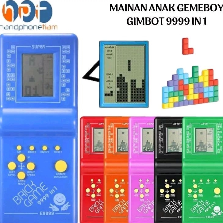 Jual Mainan Game Jadul Tetris Balok Mini Gamebot Gimbot Brick Game