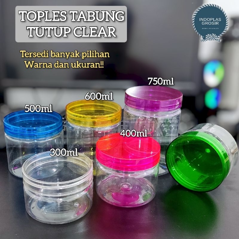 Jual Toples Tabung Tutup Transparan Toples Tabung Tutup Clear