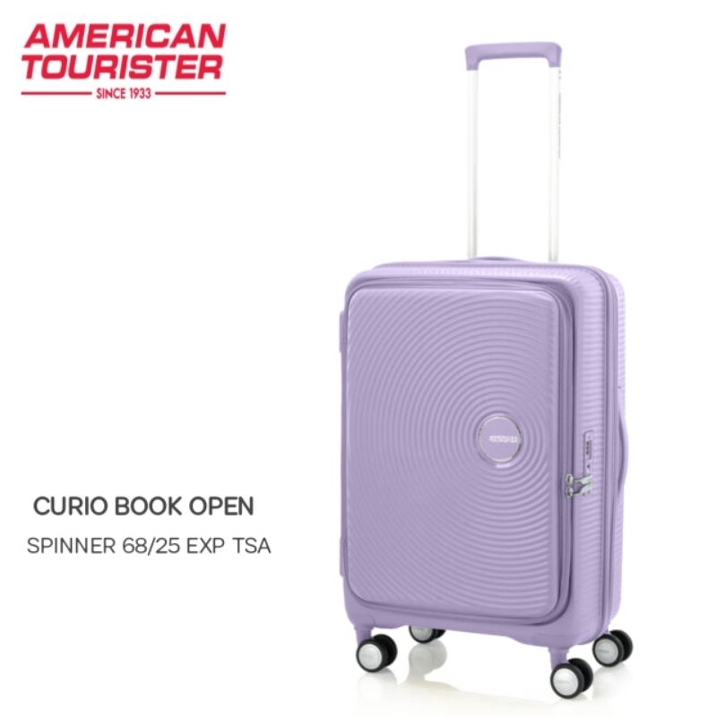 Jual Koper American Tourister Curio Book Open Spinner Medium Inch