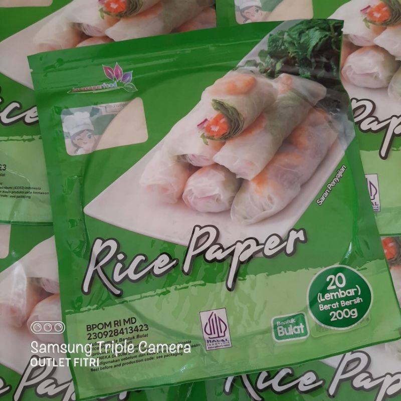 Jual HALAL JSF Rice Paper Bulat Kotak Shopee Indonesia