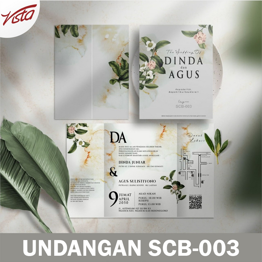 Jual Undangan Pernikahan Blangko Griya Scb Nikah Wedding Diy Print