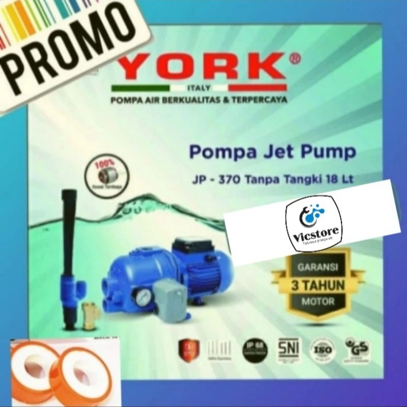 Jual Pompa Air Jetpump YORK DP 370 40 M Waterplus Jt 388 Wasser Dab 102