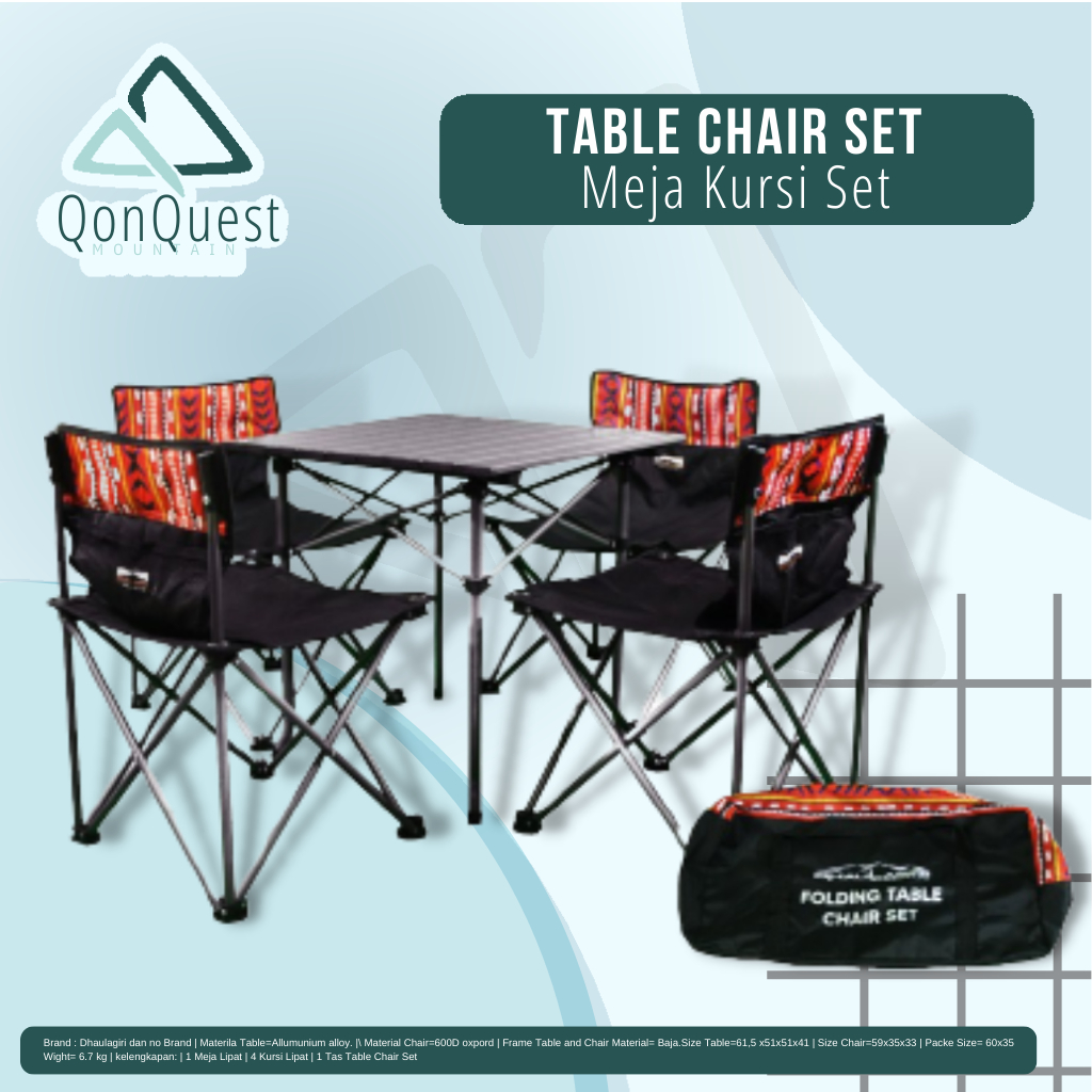 Jual Meja Kursi Set Dhaulagiri Meja Set Dhaulagiri Meja Set Camping