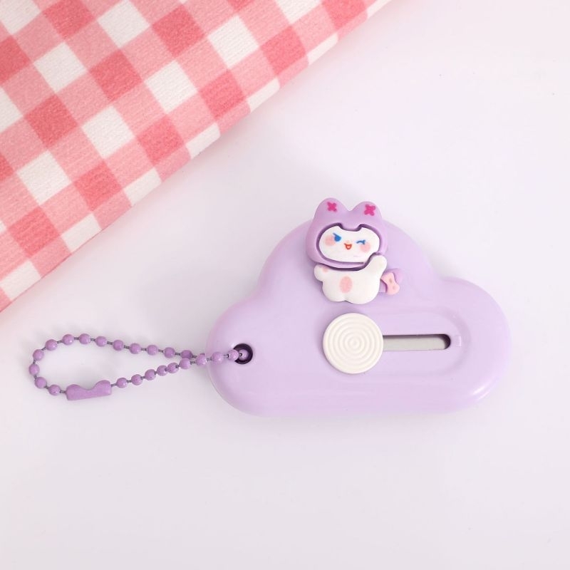 Jual Cutter Mini Melody Kuromi Pisau Kecil Bentuk Awan Heart Shape