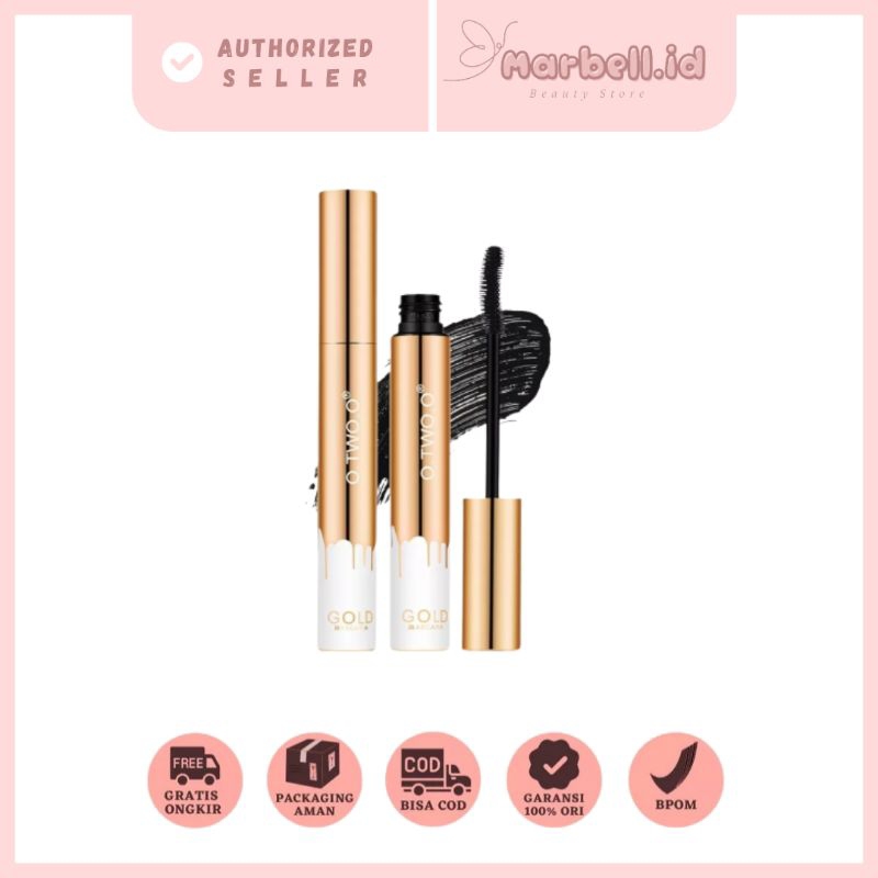 Jual O Two O Gold Mascara Waterproof Long Lasting Volumizing Lengthen