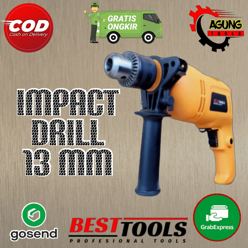 Jual Mesin Bor Tangan Mm Impact Drill Tembok Beton Garansi Besttools