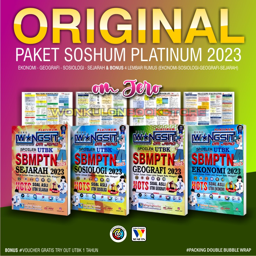 Jual Buku Wangsit OM JERO UTBK SBMPTN SOSHUM Platinum 2023 Shopee