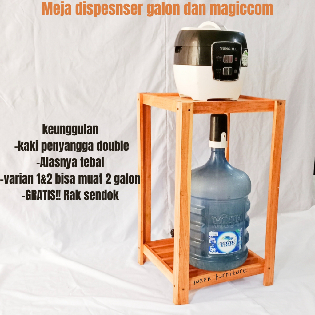 Jual Rak Dispenser Susun Meja Galon Dan Magicom Serbaguna Tingkat