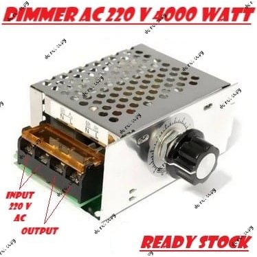 Jual Dimmer AC 220 Volt 4000 Watt 220V 4000W Casing Aluminium Dimmer